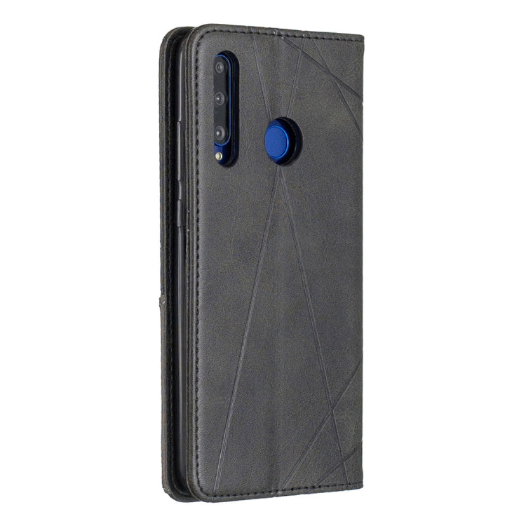 Rhombus Texture Horizontal Flip Magnetic Leather Case with Holder & Card Slots & Wallet – Magnetic, Card Slot, Flip, For Huawei P Smart+ 2019 / Honor 10i (Honor 20 lite), For Huawei Y7 (2019) / Y7 Prime (2019)