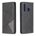 Rhombus Texture Horizontal Flip Magnetic Leather Case with Holder & Card Slots & Wallet – Magnetic, Card Slot, Flip, For Huawei P Smart+ 2019 / Honor 10i (Honor 20 lite), For Huawei Y7 (2019) / Y7 Prime (2019)