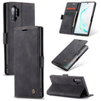 CaseMe-013 Multifunctional Horizontal Flip Leather Case with Card Slot & Holder & Wallet for Galaxy Note 10+, For Galaxy Note 10+ For Galaxy Note 10+ Black