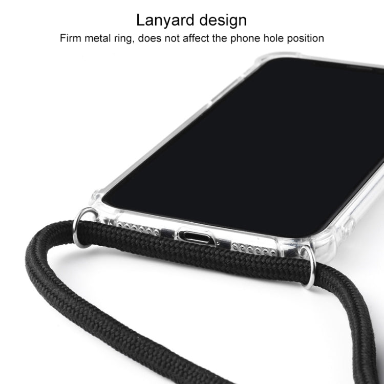 Four-Corner Anti-Fall Trasparent TPU Mobile Phone Case With Lanyard for... (iPhone) #2