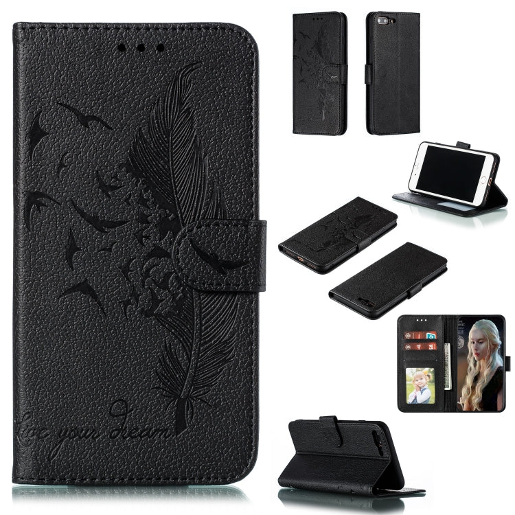 Case – Leather (iPhone SE 2022) For iPhone 7 Plus 8 Plus Black