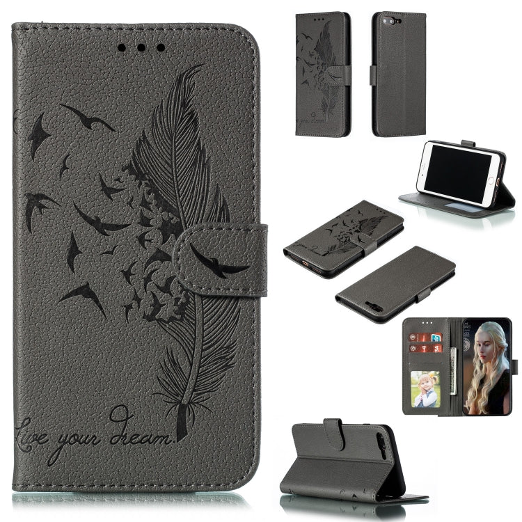 Case – Leather (iPhone SE 2022) For iPhone 7 Plus 8 Plus Gray