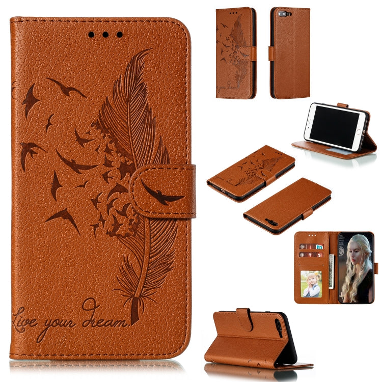 Case – Leather (iPhone SE 2022) For iPhone 7 Plus 8 Plus Brown