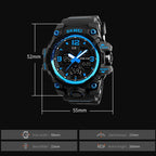 Wrist Watch – 1155B Multifunctional Men Outdoor Sports Noctilucent Waterproof Large...