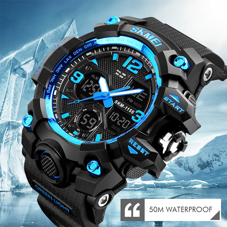 Wrist Watch – 1155B Multifunctional Men Outdoor Sports Noctilucent Waterproof Large...