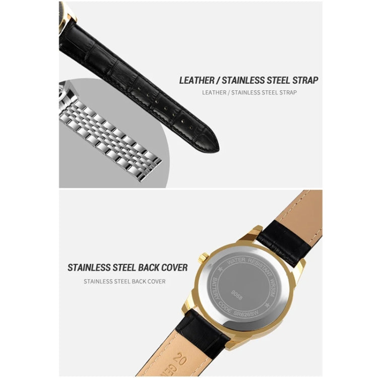 Wrist Watch – 9058 Multifunctional Outdoor Fashion Waterproof Silver Shell Quartz...