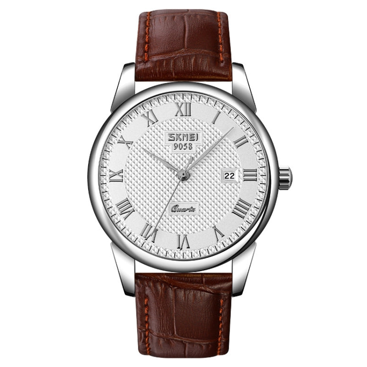 Wrist Watch – 9058 Multifunctional Outdoor Fashion Waterproof Silver Shell Quartz... EDA00092301E