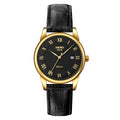 Wrist Watch – 9058 Multifunctional Outdoor Fashion Waterproof Gold Shell Quartz Wrist... Women Style Black Face Black Strap