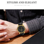 Wrist Watch – 9058 Multifunctional Outdoor Fashion Waterproof Gold Shell Quartz Wrist...