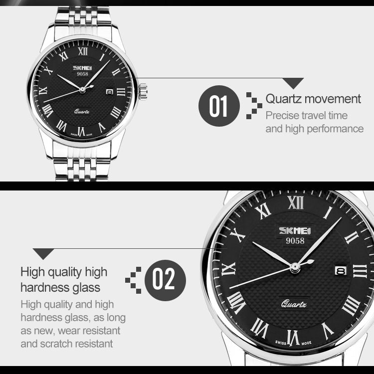 Wrist Watch – 9058 Multifunctional Outdoor Fashion Waterproof Steel Strip Quartz...