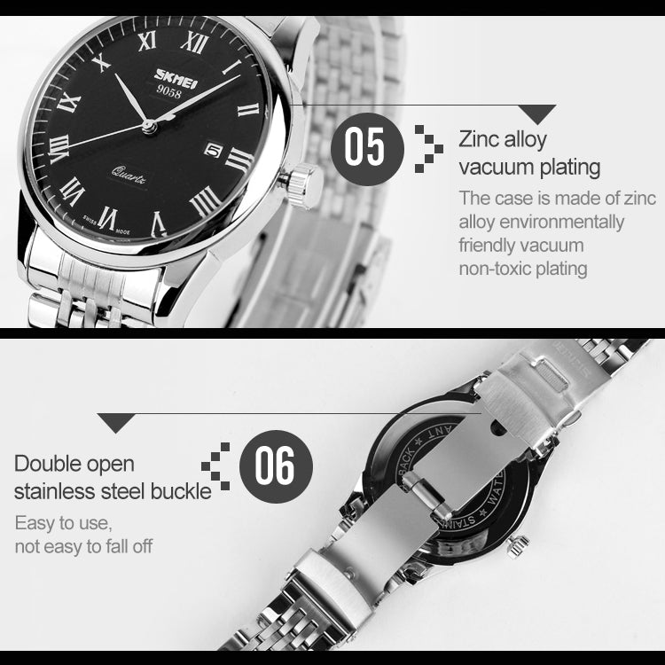 Wrist Watch – 9058 Multifunctional Outdoor Fashion Waterproof Steel Strip Quartz...