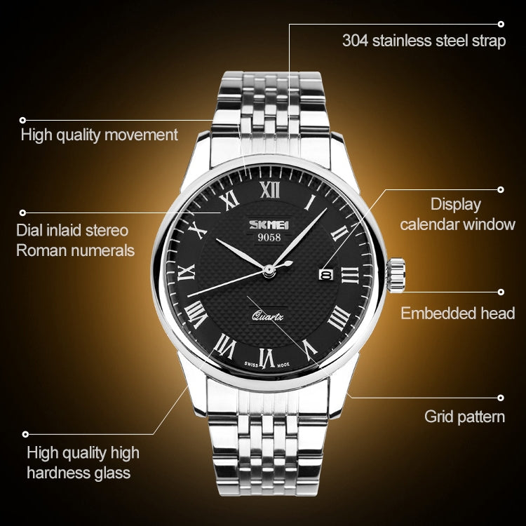 Wrist Watch – 9058 Multifunctional Outdoor Fashion Waterproof Steel Strip Quartz...