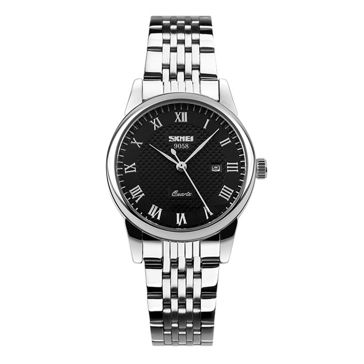 Wrist Watch – 9058 Multifunctional Outdoor Fashion Waterproof Steel Strip Quartz... Women Style Black