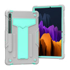 T-shaped Bracket Contrast Color Shockproof PC + Silicone Protective Case, For Samsung Galaxy Tab S8 / Galaxy Tab S7 T870 / T875, For Samsung Galaxy Tab S6 Lite P610/615