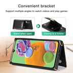 Square Zipper Wallet Bag TPU+PU Back Cover Case with Holder & Card Slots & Wallet & Cross-body Strap, For Samsung Galaxy A90 5G, For Samsung Galaxy Note9, For Samsung Galaxy Note10, For Samsung Galaxy Note10 Pro, For Samsung Galaxy S9                  ...