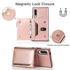 Square Zipper Wallet Bag TPU+PU Back Cover Case with Holder & Card Slots & Wallet & Cross-body Strap, For Samsung Galaxy A90 5G, For Samsung Galaxy Note9, For Samsung Galaxy Note10, For Samsung Galaxy Note10 Pro, For Samsung Galaxy S9                  ...