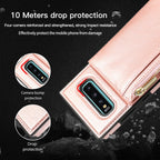 Square Zipper Wallet Bag TPU+PU Back Cover Case with Holder & Card Slots & Wallet & Cross-body Strap, For Samsung Galaxy S10 Plus, For Samsung Galaxy S20, For Samsung Galaxy S20 Plus, For Samsung Galaxy S20 Ultra, For Samsung Galaxy Note20