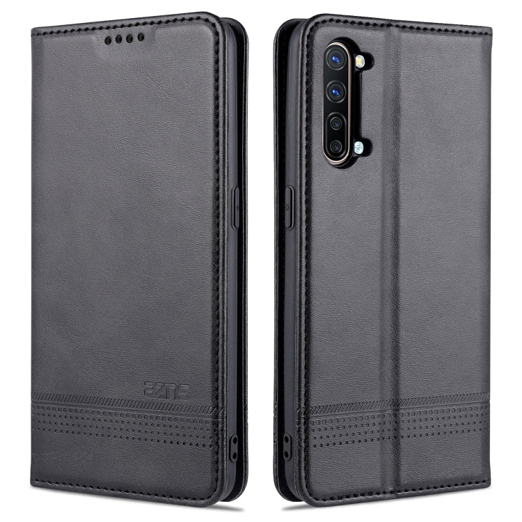 AZNS Magnetic Calf Texture Horizontal Flip Leather Case with Card Slots & Holder & Wallet – Magnetic, Card Slot, Flip, For Huawei Nova 8 SE, For OPPO K7 / Reno3 5G, For vivo Y3s / Y17, For vivo Y73s / S7e For OPPO K7 Reno3 5G Black
