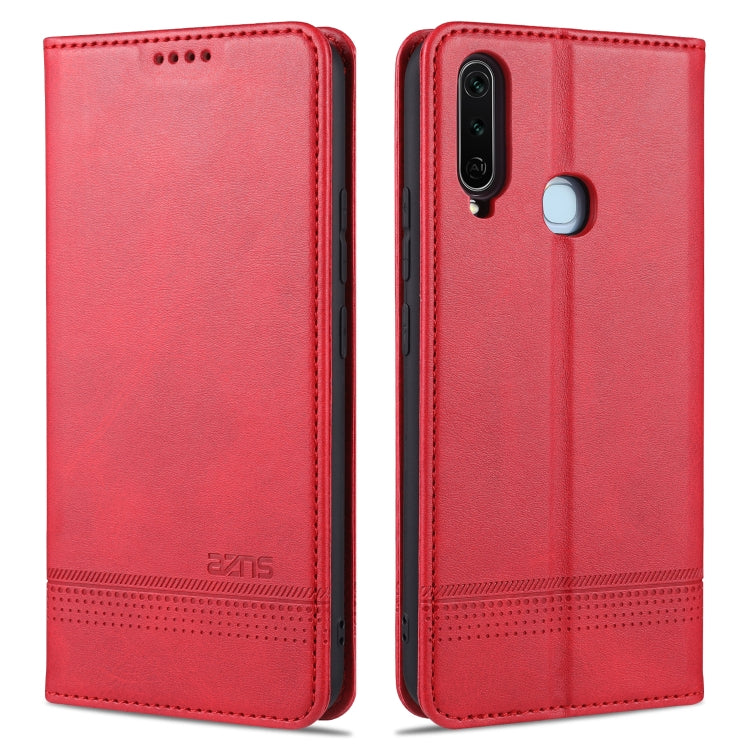 AZNS Magnetic Calf Texture Horizontal Flip Leather Case with Card Slots & Holder & Wallet – Magnetic, Card Slot, Flip, For Huawei Nova 8 SE, For OPPO K7 / Reno3 5G, For vivo Y3s / Y17, For vivo Y73s / S7e For vivo Y3s Y17 Dark Brown