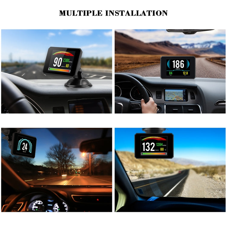 P16 Car HUD Head-up Display OBD2 Fault Code Elimination, P16 – Durable Build, Easy to Use