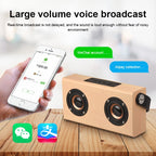 D10 Bluetooth Speaker – Bluetooth 4.2 Portable Wooden Handheld Bluetooth Speaker, D10(Red Wood...
