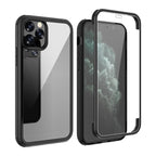 Double-sided Plastic Glass Protective Case, For iPhone 11 Pro, For... For iPhone 11 Pro Black