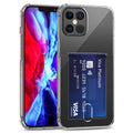 TPU Transparent Protective Case with Card Slots, For iPhone 12, For iPhone 12 Mini For iPhone 12 Transparent