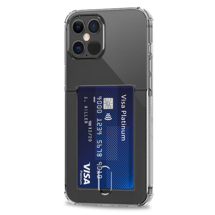 TPU Transparent Protective Case with Card Slots, For iPhone 12 Pro, For iPhone 12 Pro Max