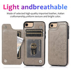 Double Buckle Mandala Pattern PU+TPU Protective Case with Card Slots &... (iPhone SE 2022)