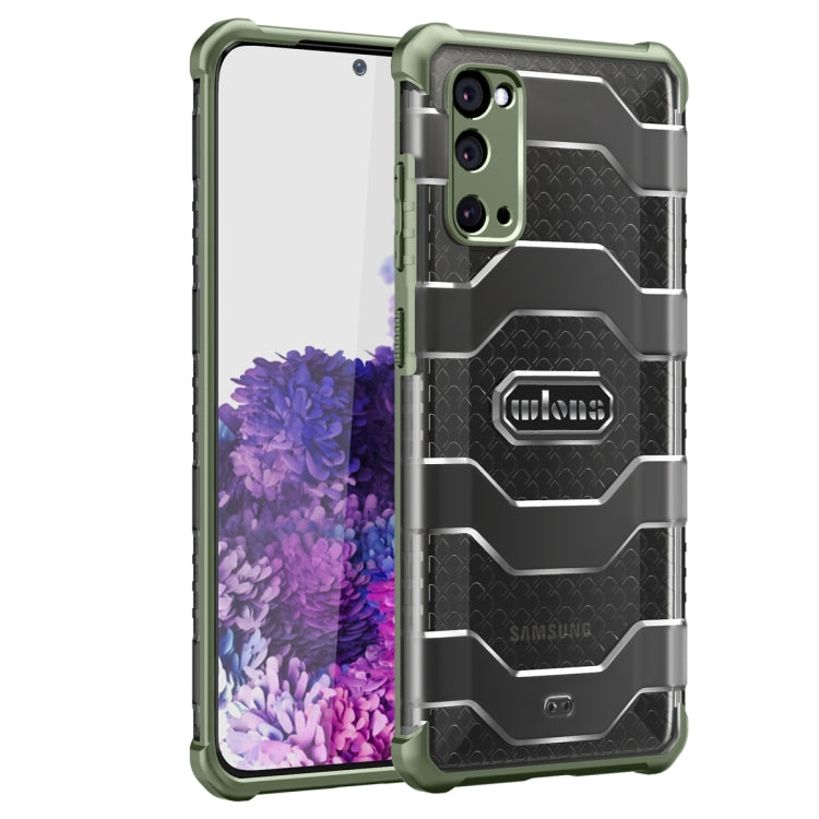 wolns Explorer Series PC+TPU Protective Case – TPU, For Samsung Galaxy Note20, For Samsung Galaxy Note20 Ultra, For Samsung Galaxy S20, For Samsung Galaxy S20 Plus, For Samsung Galaxy S20 Ultra, For Samsung Galaxy S20 FE For Samsung Galaxy S20 Green