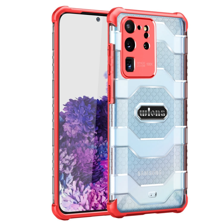 wolns Explorer Series PC+TPU Protective Case – TPU, For Samsung Galaxy Note20, For Samsung Galaxy Note20 Ultra, For Samsung Galaxy S20, For Samsung Galaxy S20 Plus, For Samsung Galaxy S20 Ultra, For Samsung Galaxy S20 FE For Samsung Galaxy S20 Ultra Red