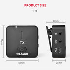 YELANGU MX5 2.4G Live Broadcast Interview Shooting Wireless Recording Microphone
