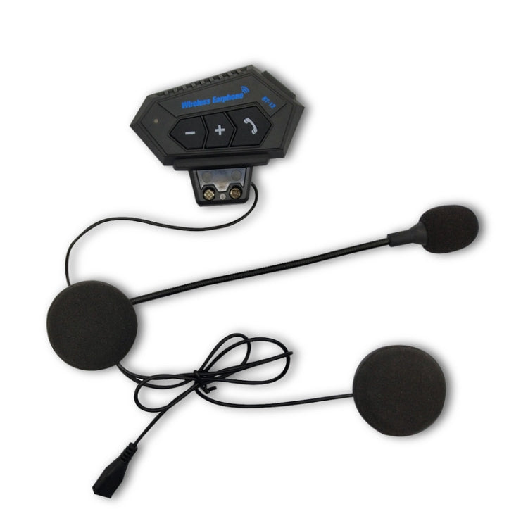 BT12 Motorcycle Helmet Bluetooth Headset Motorcycle Intercom Bluetooth Headset, BT12 BT12