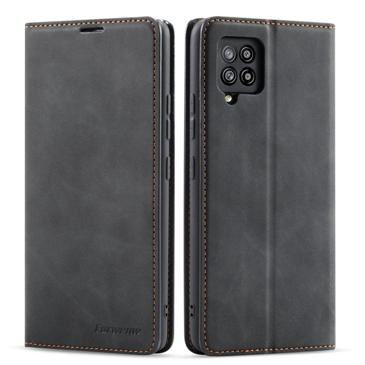 Forwenw Dream Series Oil Edge Strong Magnetism Horizontal Flip Leather Case with Holder & Card Slots & Wallet & Photo Frame, For Samsung Galaxy A42 5G For Samsung Galaxy A42 5G Black