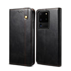 Simple Wax Crazy Horse Texture Horizontal Flip Leather Case with Card Slots & Wallet, For Samsung Galaxy S20 UItra, For Samsung Galaxy S20 FE, For Samsung Galaxy S20 Plus For Samsung Galaxy S20 UItra Black