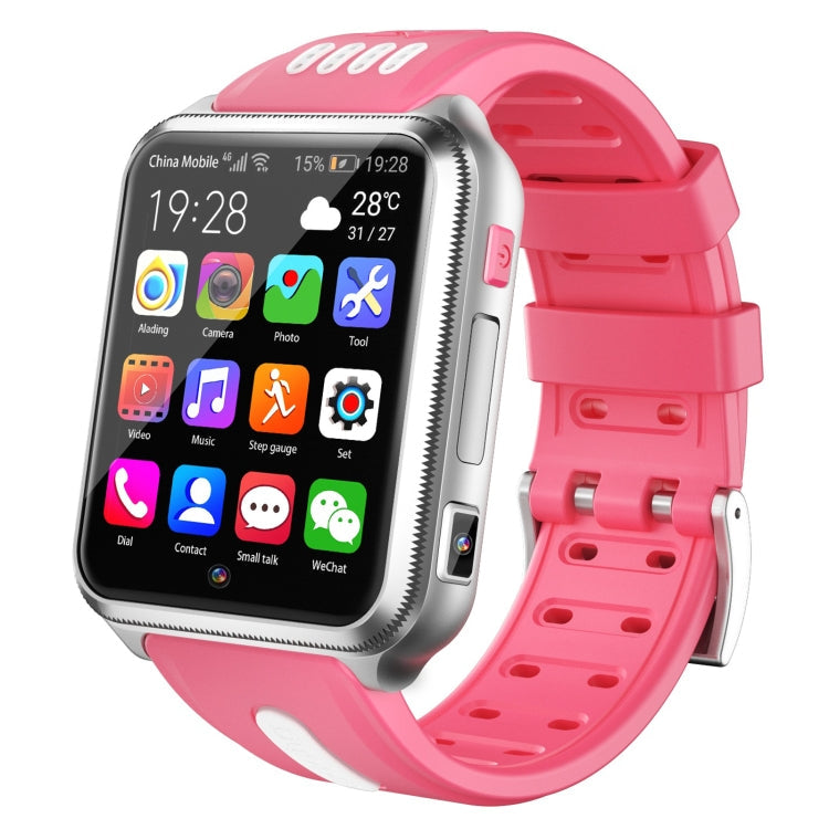 Kids Phone Watch – 1.54" Screen, GPS Silver Pink