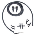 2 PCS Front Windshield Washer Wiper Jet Water Spray Nozzle + Hose Connector Set 3W7Z17603AA for Ford F-150, For Ford F-150 + Hose For Ford F-150 + Hose