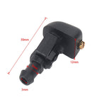 2 PCS Front Windshield Washer Wiper Jet Water Spray Nozzle + Hose Connector Set 3W7Z17603AA for Ford F-150, For Ford F-150 + Hose