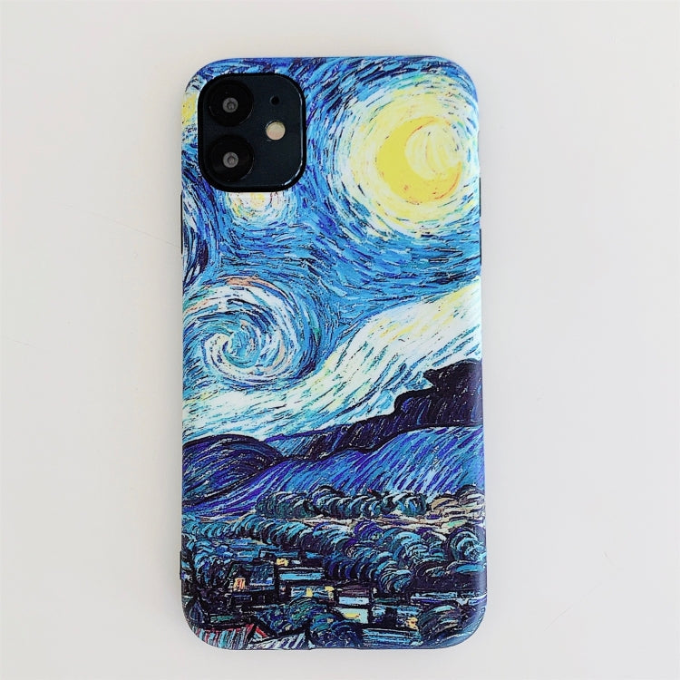 IMD Protective Case – Workmanship TPU Oil Painting Protective Case, For iPhone 11 Pro