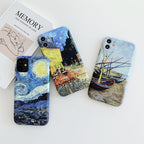 IMD Protective Case – Workmanship TPU Oil Painting Protective Case, For iPhone 11 Pro