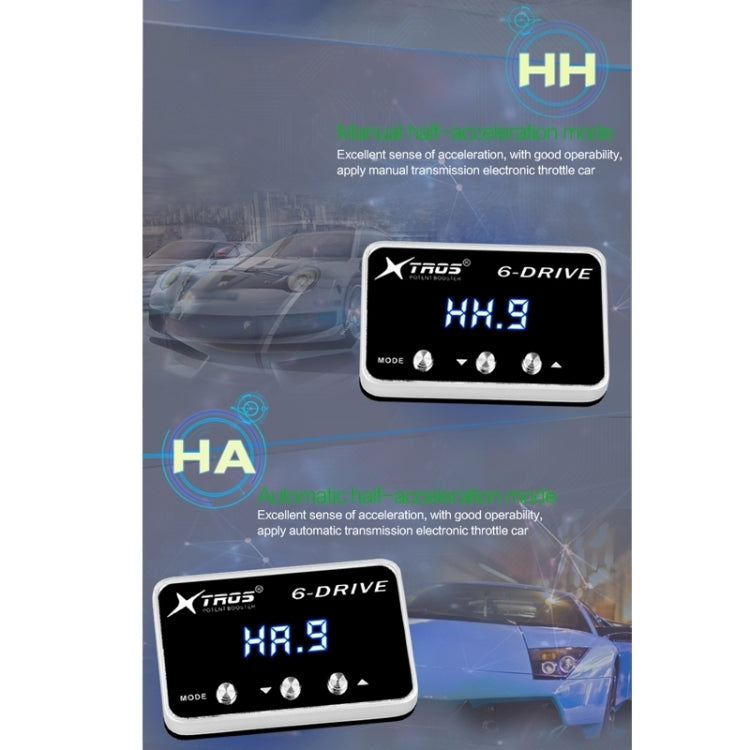 TROS TS-6Drive Potent Booster Electronic Throttle Controller, For Honda Acura MDX 2013-, For Honda Acura TLX 2014-, For Honda Acura RDX 2007-2012, For Honda Acura RDX 2013-, For Chrysler 200 2011-2014, For Chrysler 200 2015-, For Chrysler Aspen 2007-2...