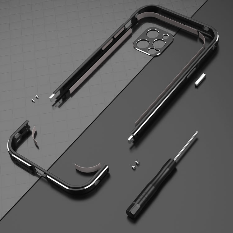 Aurora Series Lens Protector + Metal Frame Protective Case, For iPhone... (iPhone 12 Pro)
