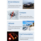 M12 OBD2 + GPS Mode Car Head-up Display HUD Overspeed / Speed / Water Temperature / Low Voltage / Fault Alarm, M12