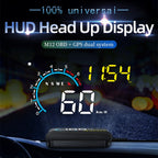 M12 OBD2 + GPS Mode Car Head-up Display HUD Overspeed / Speed / Water Temperature / Low Voltage / Fault Alarm, M12