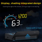 M12 OBD2 + GPS Mode Car Head-up Display HUD Overspeed / Speed / Water Temperature / Low Voltage / Fault Alarm, M12