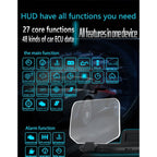 C1 OBD2 + GPS Mode Car HUD Head-up Display Compass / Speed / Water Temperature / Voltage Display / Speed / Fault Alarm / Navigation Function, C1 With Navigation Function – Bluetooth, Non-slip