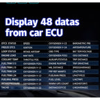 C1 OBD2 + GPS Mode Car HUD Head-up Display Compass / Speed / Water Temperature / Voltage Display / Speed / Fault Alarm / Navigation Function, C1 With Navigation Function – Bluetooth, Non-slip