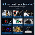 C3 OBD2 + GPS Mode Car Head-up Display HUD Overspeed / Speed / Water Temperature Too High / Voltage Too Low / Engine Failure Alarm / Fatigue Driving Reminder / Navigation Function, C3