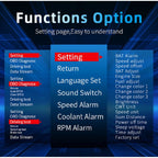 P20 OBD2 + GPS Mode Car Head-up Display HUD Overspeed / Speed / Water Temperature Alarm, P20
