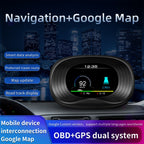 P20 OBD2 + GPS Mode Car Head-up Display HUD Overspeed / Speed / Water Temperature Alarm, P20